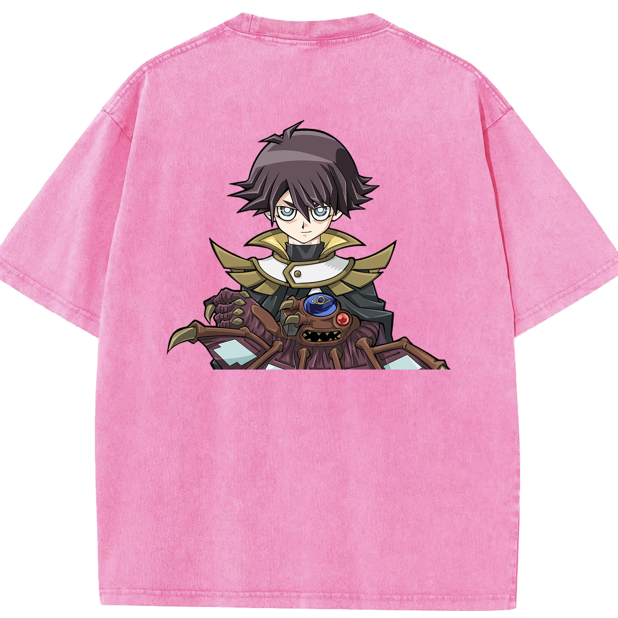 （画像用） 遊☆戯☆王 Yu-Gi-Oh! 綿100% ヴィンテージ風 半袖Tシャツ（背面プリント）